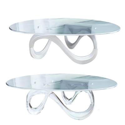 现代玻璃茶几-4